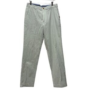 Brooks Brothers Pale Green Seersucker Chinos